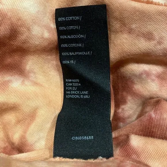 Free People Tie-Dye Long Sleeve Top in Pink and Cream - Picture 12 of 13